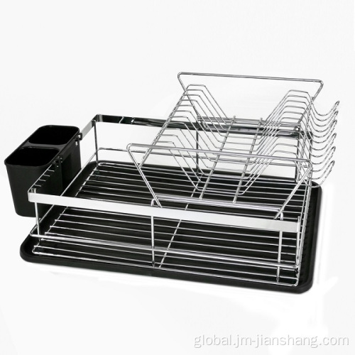 2 Tier Kitchen Drainer 2 Tier Chrome Plated Dish Rack Factory